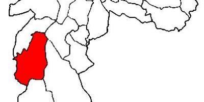 Mapa M'Boi Mirim azpi-prefektura São Paulo