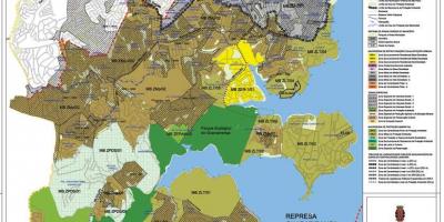 Mapa M'Boi Mirim São Paulo - lurzoruaren Okupazioa