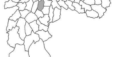 Mapa Moema auzoan