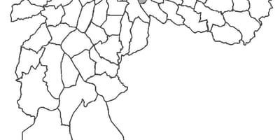 Mapa Mooca auzoan