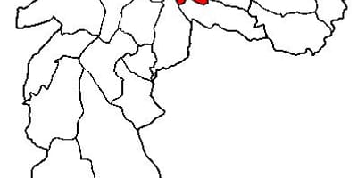 Mapa Mooca azpi-prefektura São Paulo