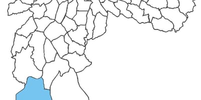 Mapa Parelheiros auzoan