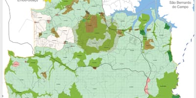 Mapa Parelheiros São Paulo - lurzoruaren Okupazioa