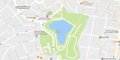 Mapa parke acclimatization São Paulo