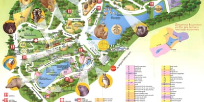 Mapa parke zoologikoak São Paulo