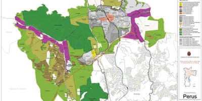 Mapa Perus São Paulo - lurzoruaren Okupazioa