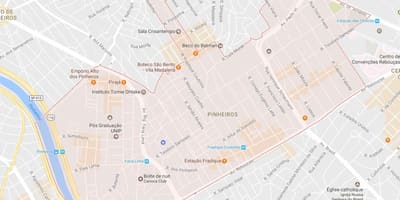 Mapa Pinheiros São Paulo