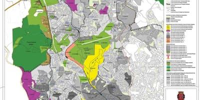 Mapa Pirituba-Jaraguá São Paulo - lurzoruaren Okupazioa