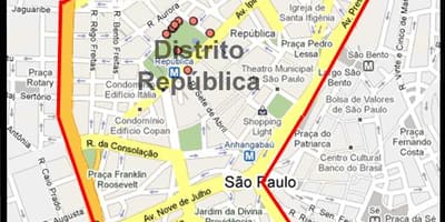 Mapa República São Paulo