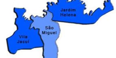 Mapa São Miguel Paulista azpi-prefekturan