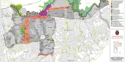 Mapa São Miguel Paulista São Paulo - lurzoruaren Okupazioa