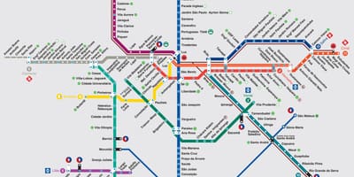 Mapa São Paulo garraiatzen