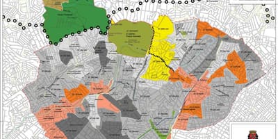 Mapa Santana São Paulo - lurzoruaren Okupazioa