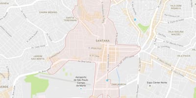 Mapa Santana São Paulo