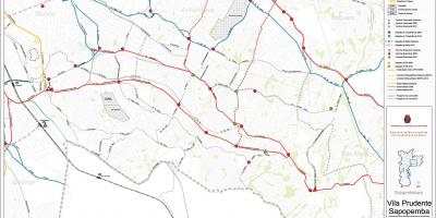 Mapa Sapopembra São Paulo - garraio Publiko