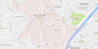 Mapa Vila Andrade São Paulo