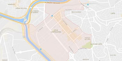 Mapa Vila Leopoldina São Paulo