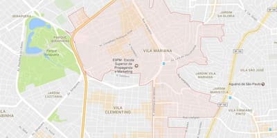 Mapa Vila Mariana São Paulo