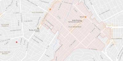 Mapa Vila Medeiros São Paulo
