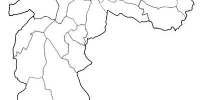 Mapa zona Nordeste São Paulo